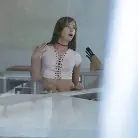 Carolina Sweets in 'Gagging on the Pool Guy's Cock'