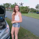 Jessie Wylde in 'Roadside Footjob'