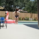 Scarlett Johnson in 'Poolside Peeking'