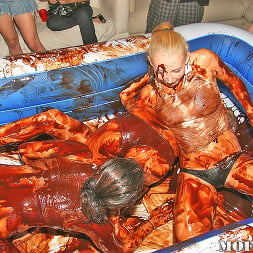 Chocolate Syrup Cat Fight!!