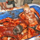 Talon in 'Chocolate Syrup Cat Fight!!'