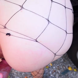 Slim Teen in Fishnets