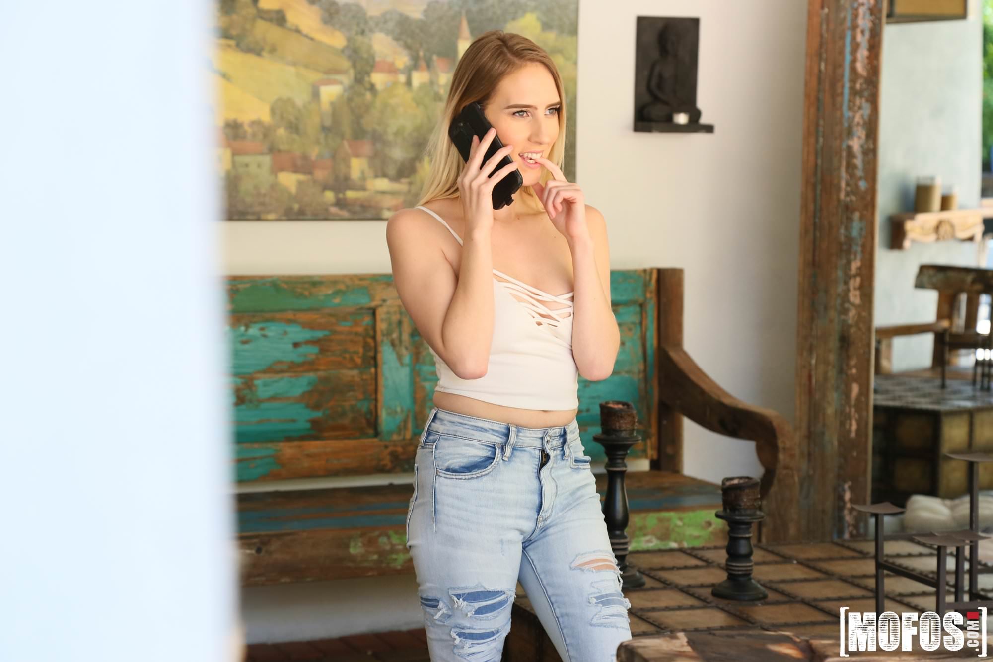 Hottie Cheats On The Phone With BF