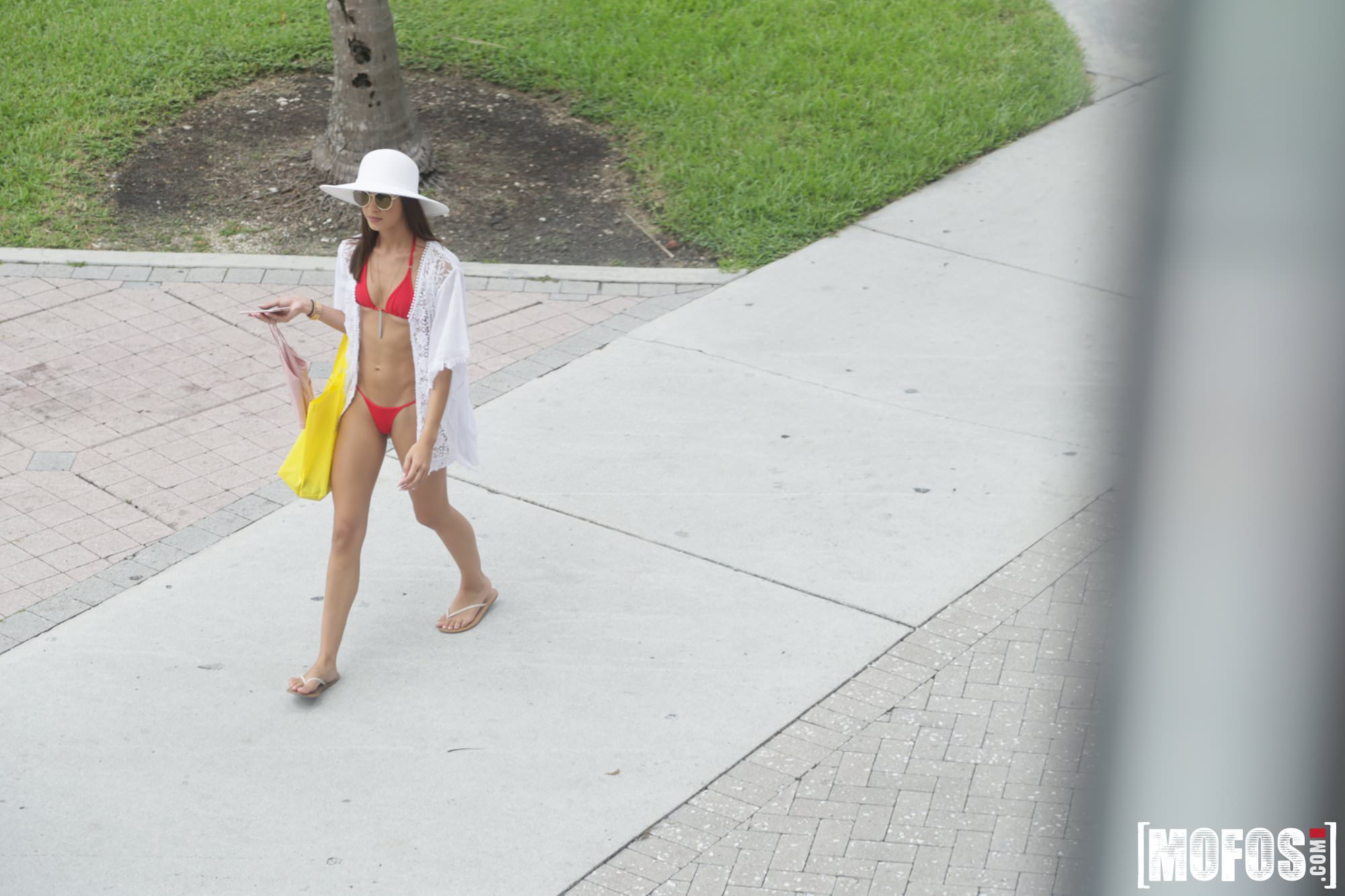 Celeb Look-Alike in Thong Bikini