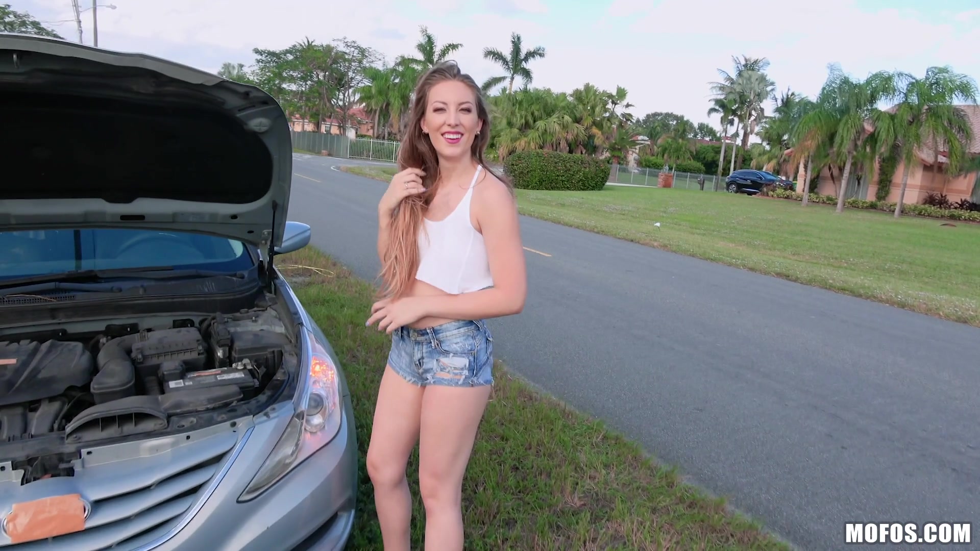 Roadside Footjob