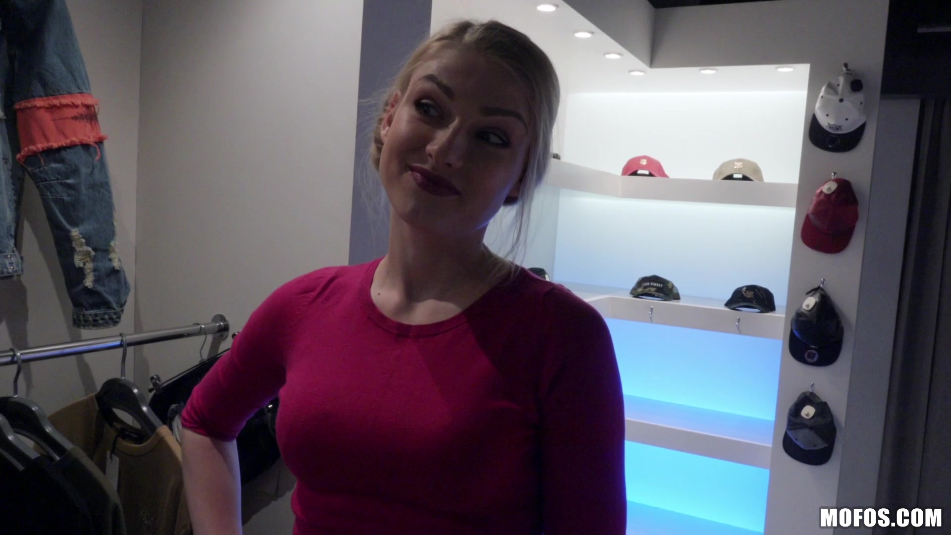 Blonde Filled With Customer Service