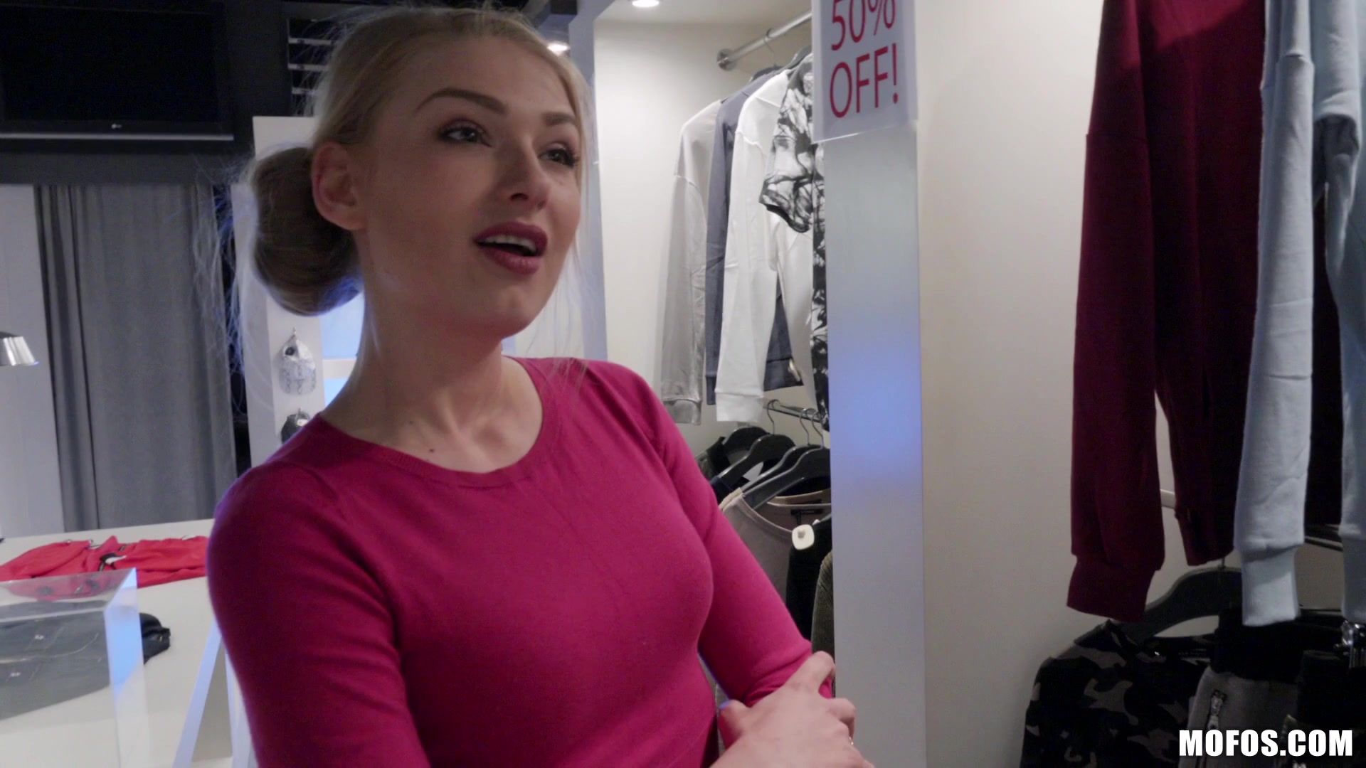 Blonde Filled With Customer Service
