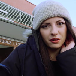 Italian Cutie Rides Dick At School