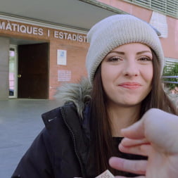 Italian Cutie Rides Dick At School