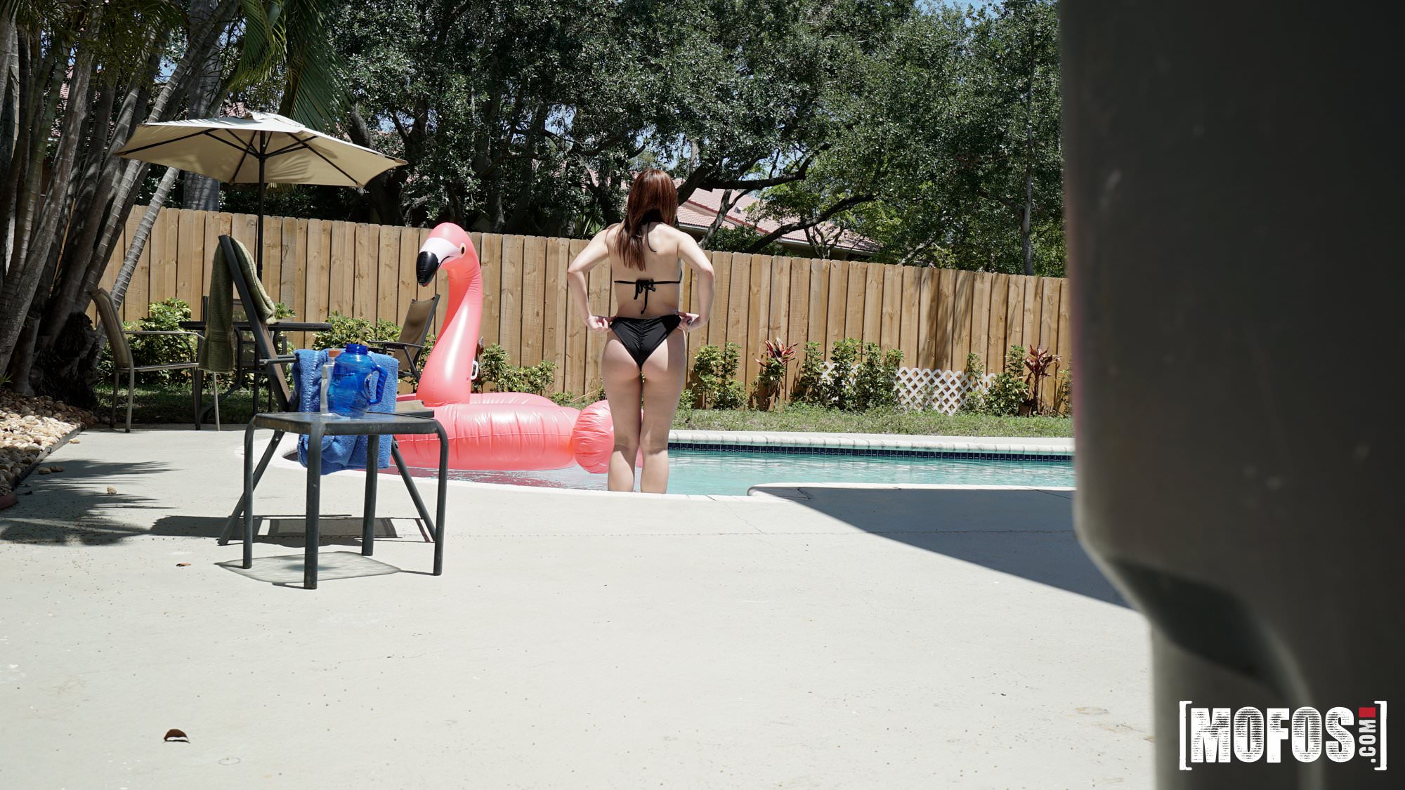 Poolside Peeking