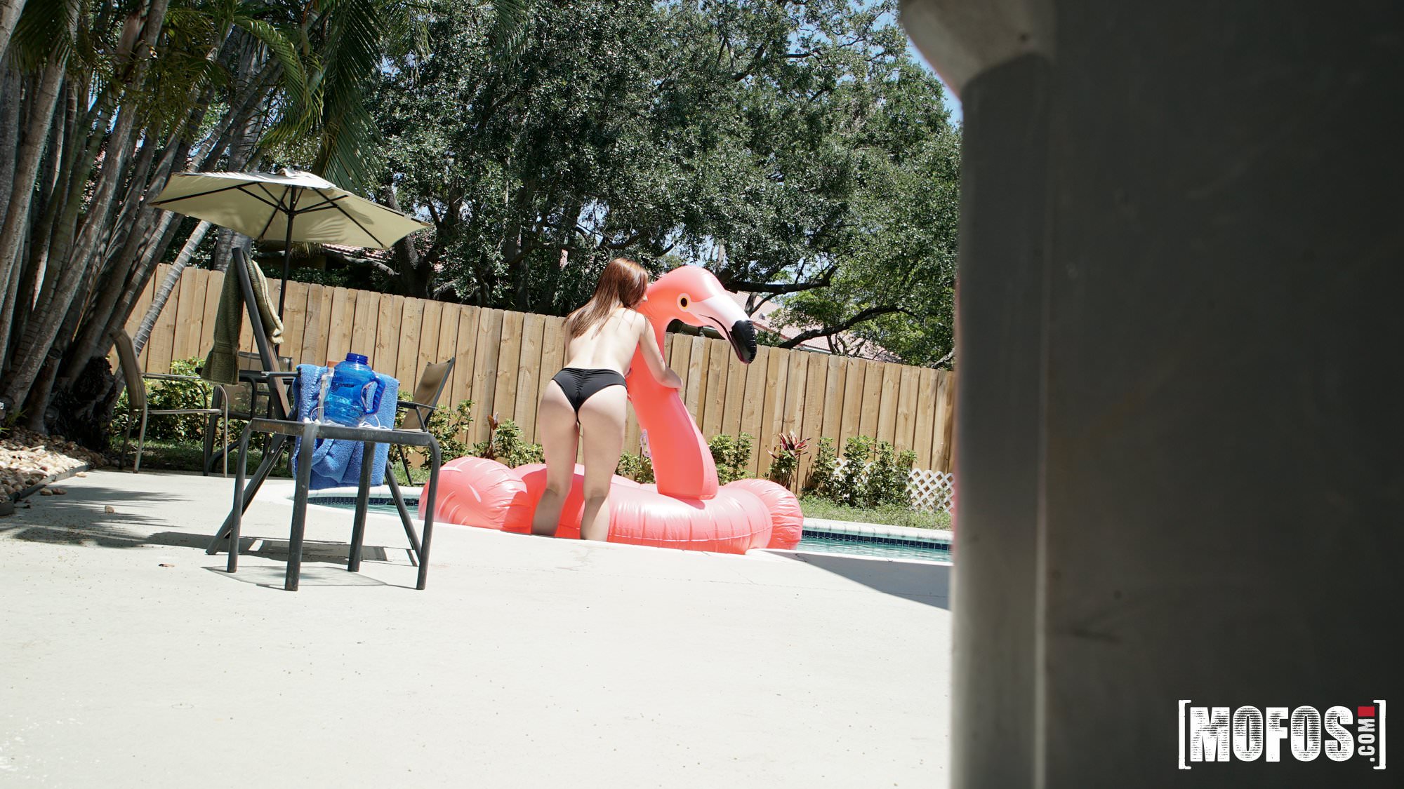 Poolside Peeking