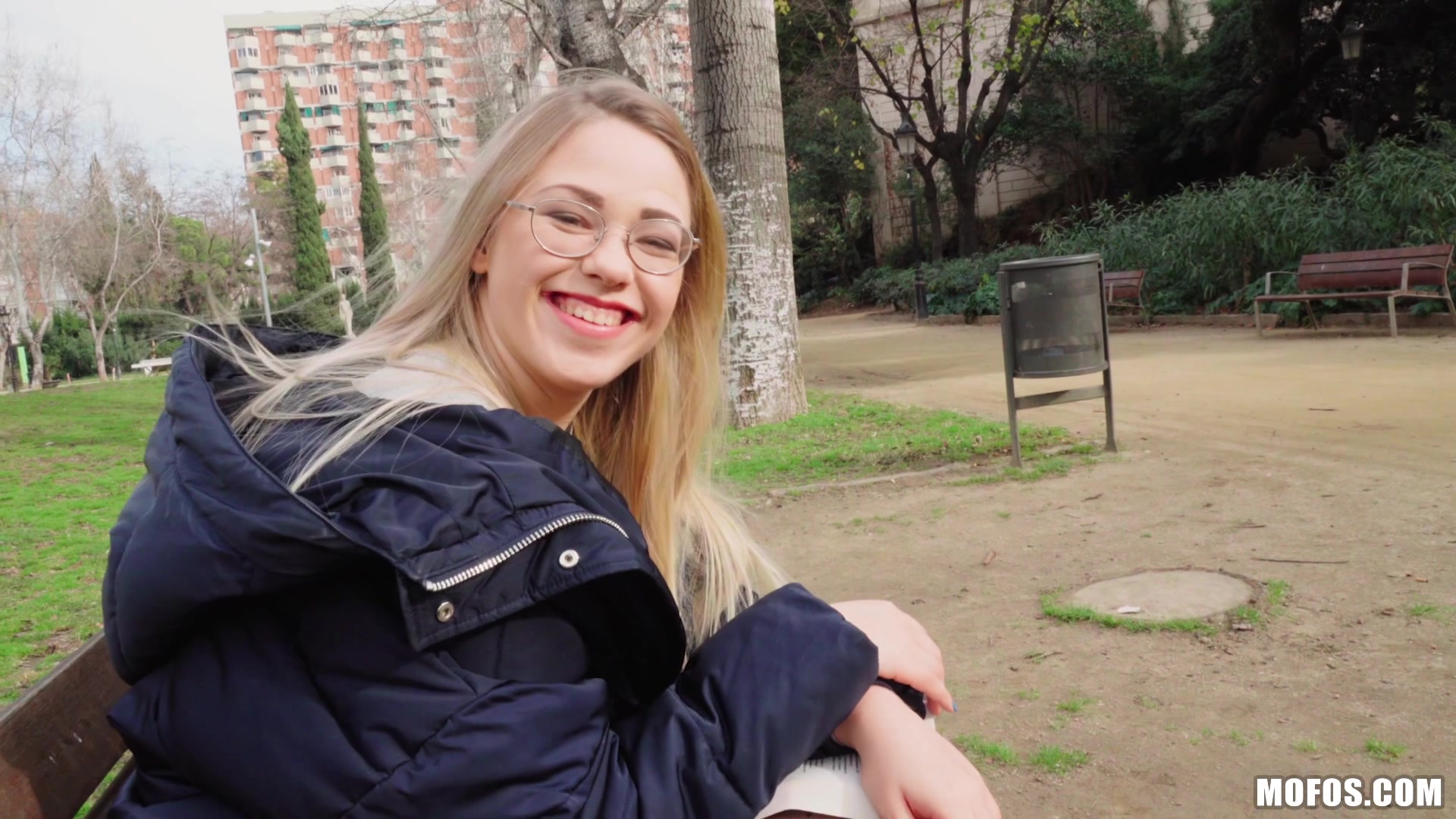 Blonde Nerd Loves Public Fucking