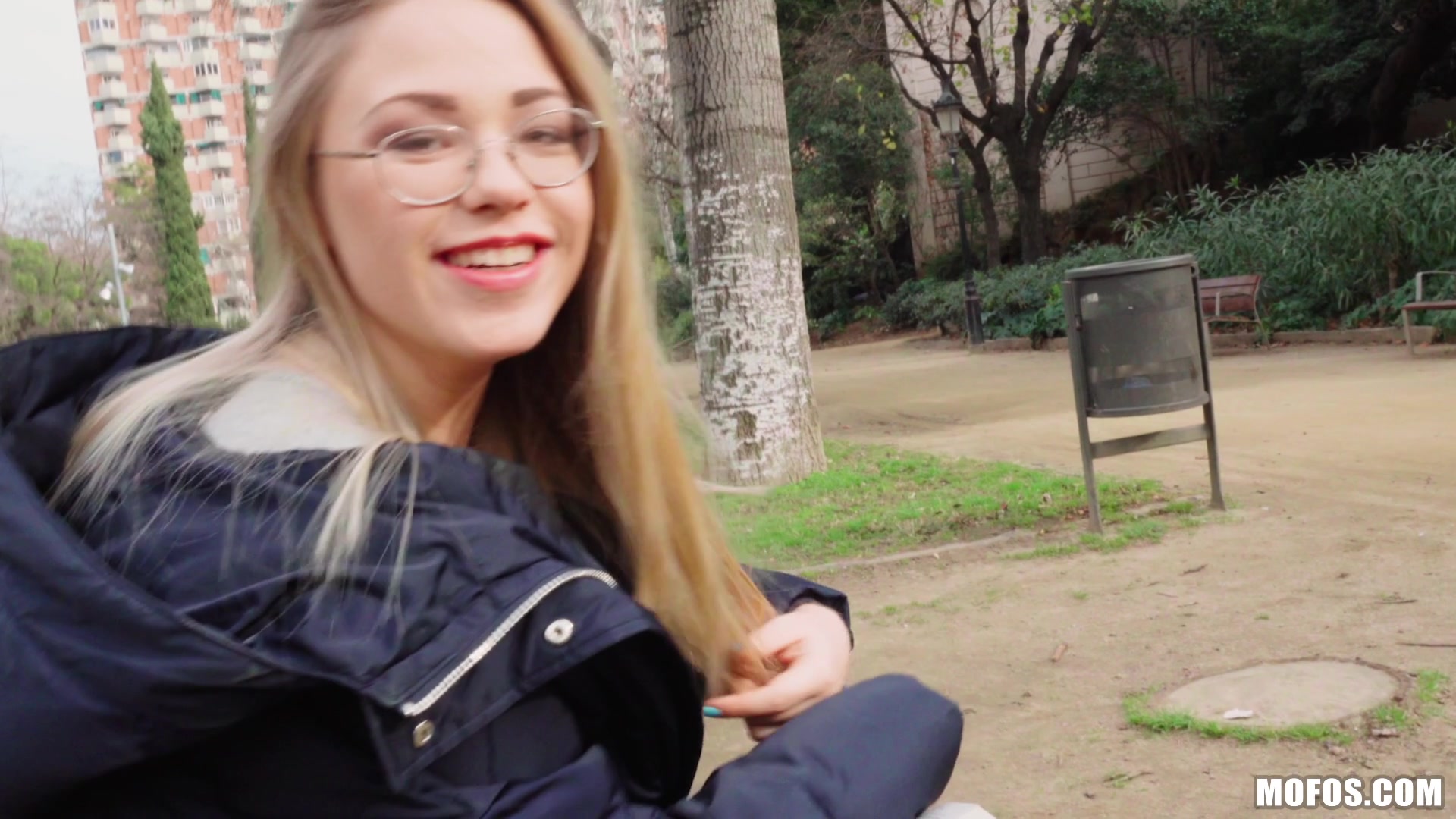 Blonde Nerd Loves Public Fucking