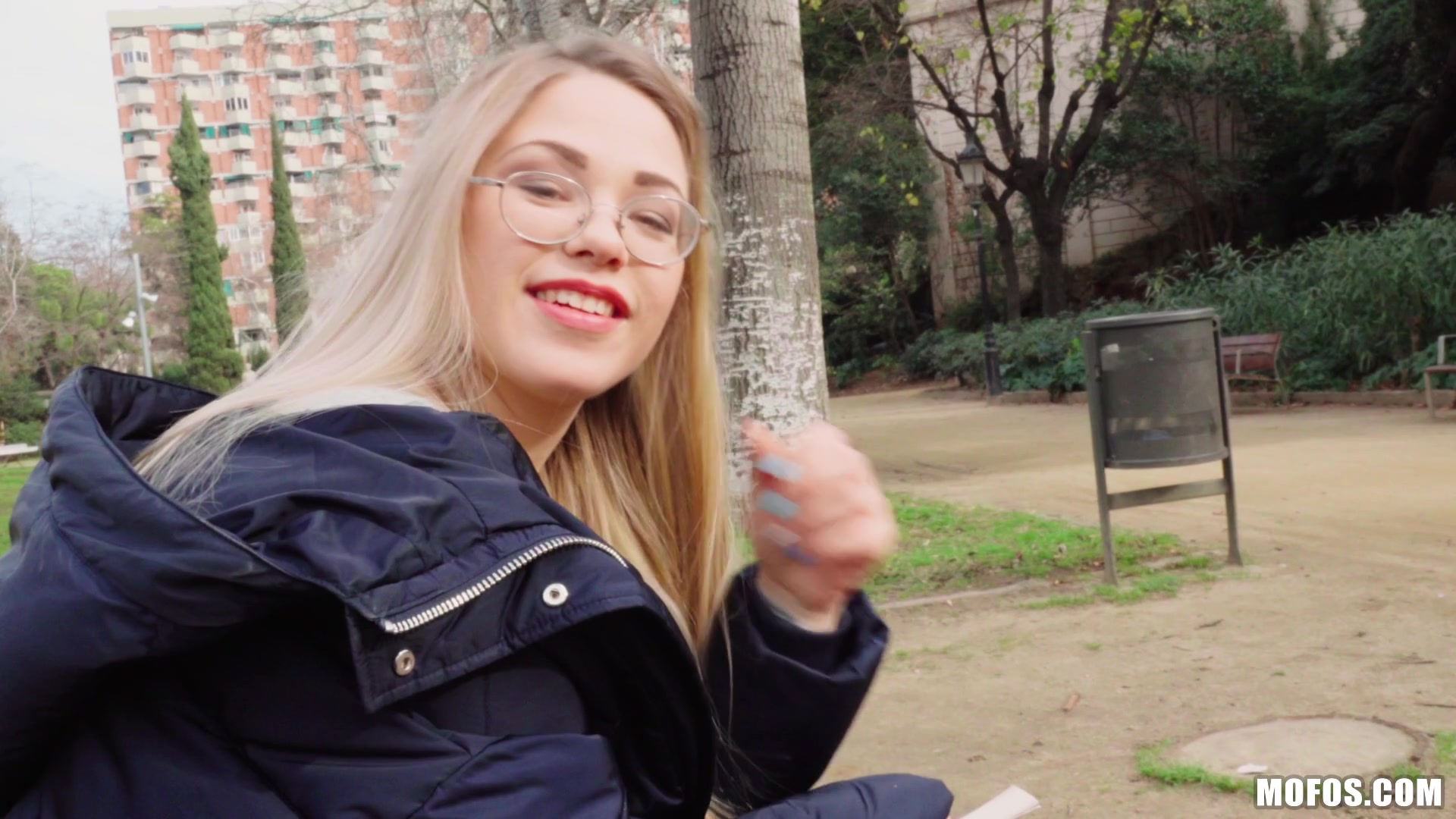 Blonde Nerd Loves Public Fucking