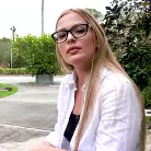 Sloan Harper in 'Curvy Glasses Chick Outdoor Sex'